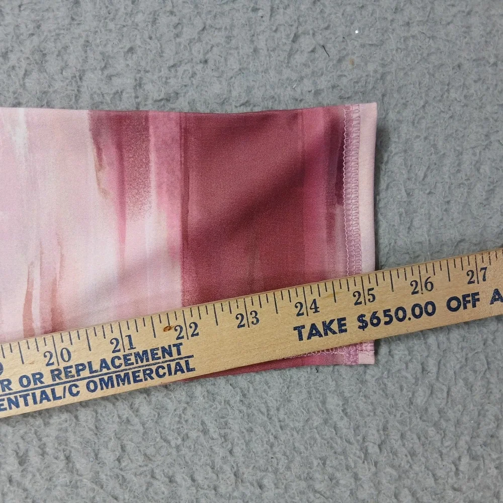 Old Navy Active Leggings Girls L 10–12 Pink Stripe‎ Go-Dry Athletic